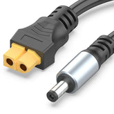 16AWG XT60 Female To DC5521 Male Power Cable Adapter for Solar Power Station and Laptops